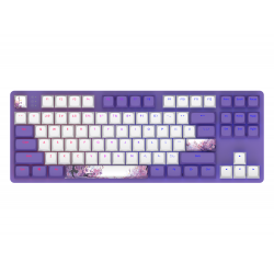 Геймърскa механична клавиатура Dark Project 87 Violet Horizons RGB TKL - G3MS Sapphire Switches, ABS