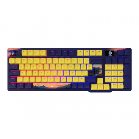 Геймърскa механична клавиатура Dark Project 98A Sunset RGB TKL  - G3MS Sapphire Switches, PBT