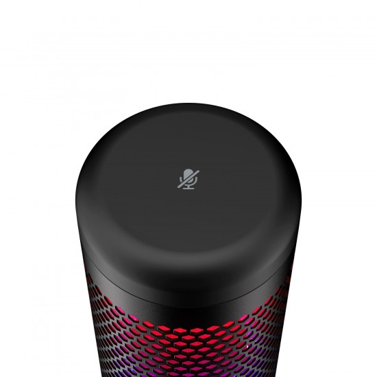 Настолен микрофон HyperX QuadCast S, USB, 3.5 mm