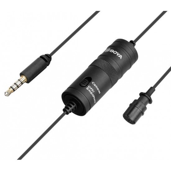 Микрофон брошка BOYA BY-M1, 3.5mm жак
