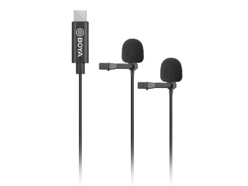 Микрофон брошка 2 броя BOYA BY-M3D, USB-C