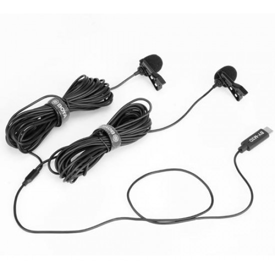 Микрофон брошка 2 броя BOYA BY-M3D, USB-C
