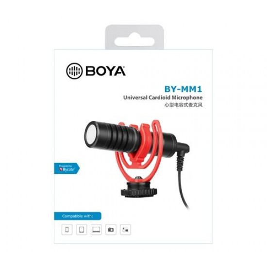 Микрофон BOYA BY-MM1 компактен, 3.5mm жак