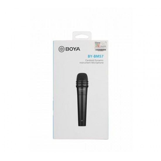 Ръчен микрофон BOYA BY-BM57 - динамичен, инструментален, XLR