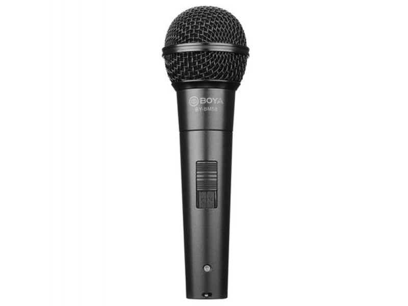 Ръчен микрофон BOYA BY-BM58 - динамичен, вокален, XLR