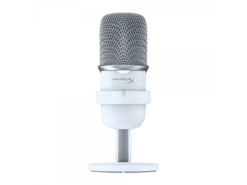 Настолен микрофон HyperX SoloCast, USB, Бял