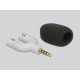 Микрофон DeLock 65893, За смартфон/таблет, 3.5 mm 4 Pin Stereo Jack 90°, Сребрист