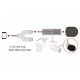 Микрофон DeLock 65893, За смартфон/таблет, 3.5 mm 4 Pin Stereo Jack 90°, Сребрист