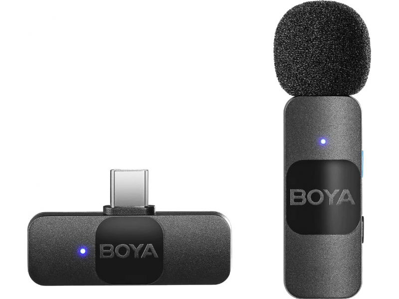 Безжична микрофонна система с ревер USB-C, BOYA BY-V10