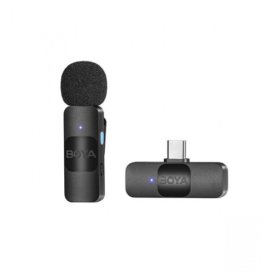 Безжична микрофонна система с ревер USB-C, BOYA BY-V10