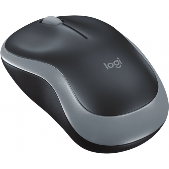 Безжична оптична мишка LOGITECH M185, Сива, USB