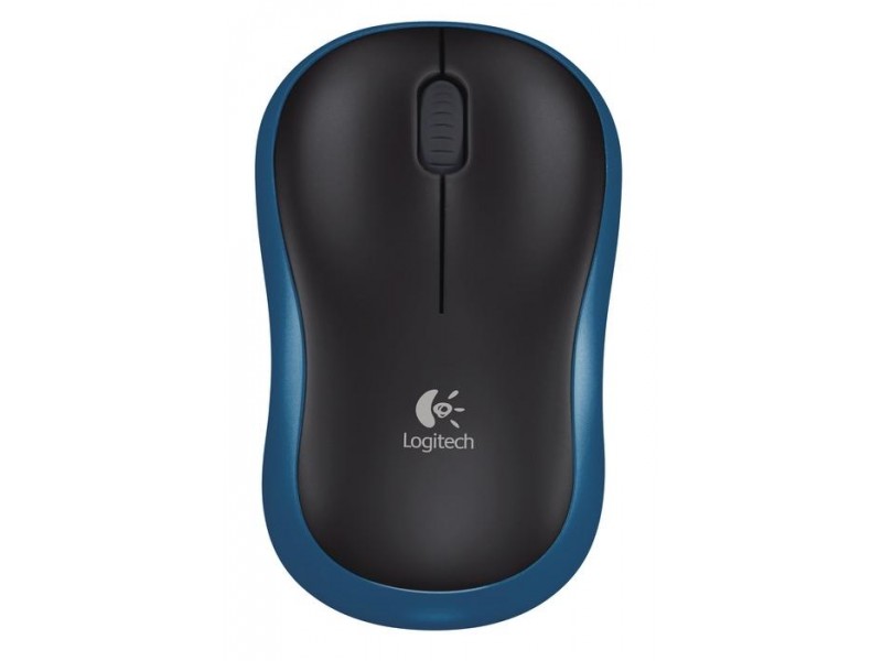 Безжична оптична мишка LOGITECH M185, Синя, USB