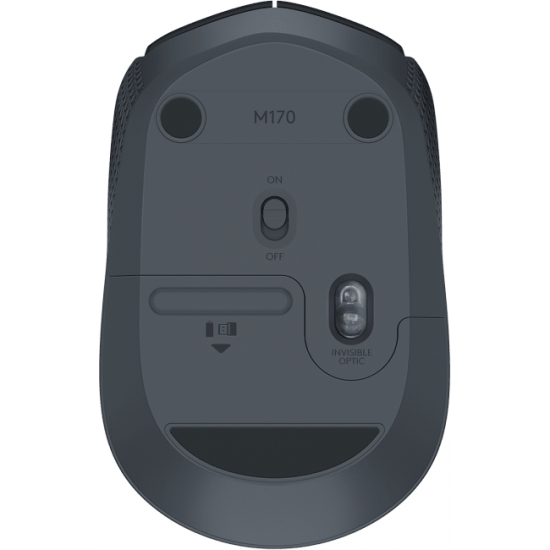 Безжична оптична мишка LOGITECH M171, Черна, USB