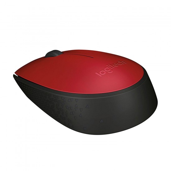 Безжична оптична мишка LOGITECH M171, Червен, USB