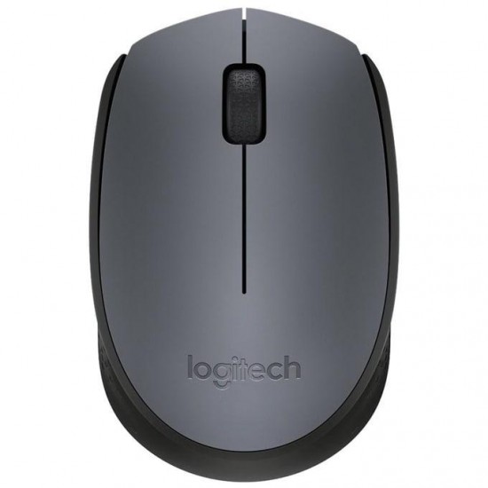Безжична оптична мишка LOGITECH M170, Сива, USB