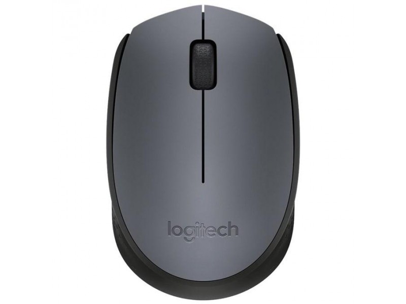 Безжична оптична мишка LOGITECH M170, Сива, USB
