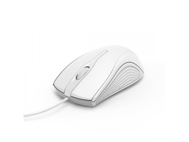 Оптична мишка HAMA MC-200, кабел 1.5 м, USB, 1000 dpi, 3 бутона, Бял