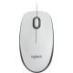 Жична оптична мишка LOGITECH M100, USB, Бял