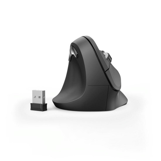 Безжична ергономична мишка HAMA EMW-500L, за лява ръка, USB, 1000/1400/1800 dpi, Черен