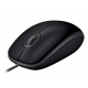 Жична оптична мишка LOGITECH B110, Тиха, Черен, USB