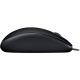 Жична оптична мишка LOGITECH B110, Тиха, Черен, USB