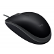 Жична оптична мишка LOGITECH B110, Тиха, Черен, USB