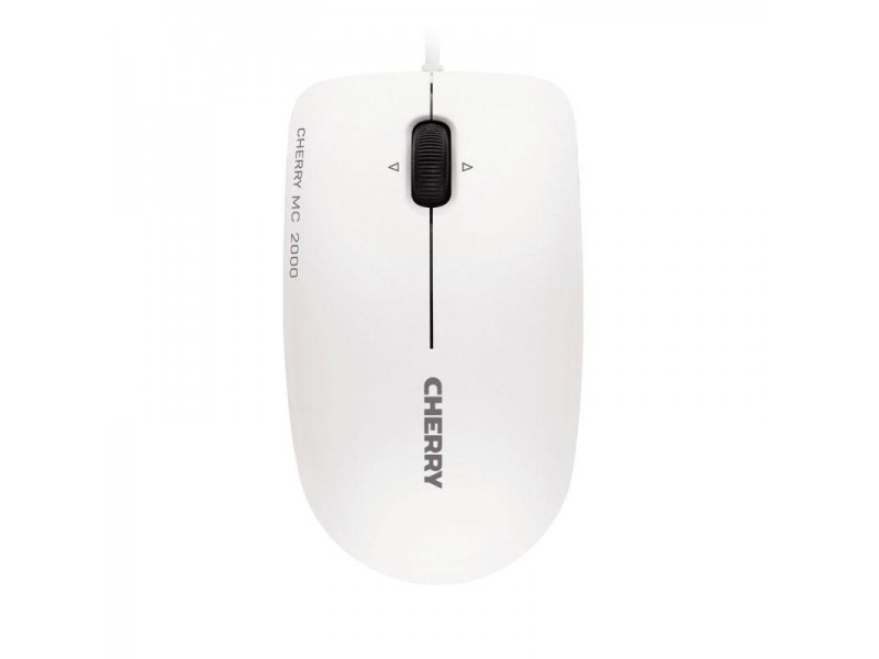 Жична мишка CHERRY MC 2000, 1600dpi, бяла, USB