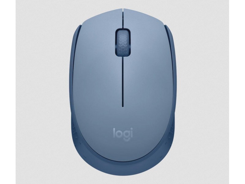 Безжична оптична мишка LOGITECH M171, USB, Син/Сив