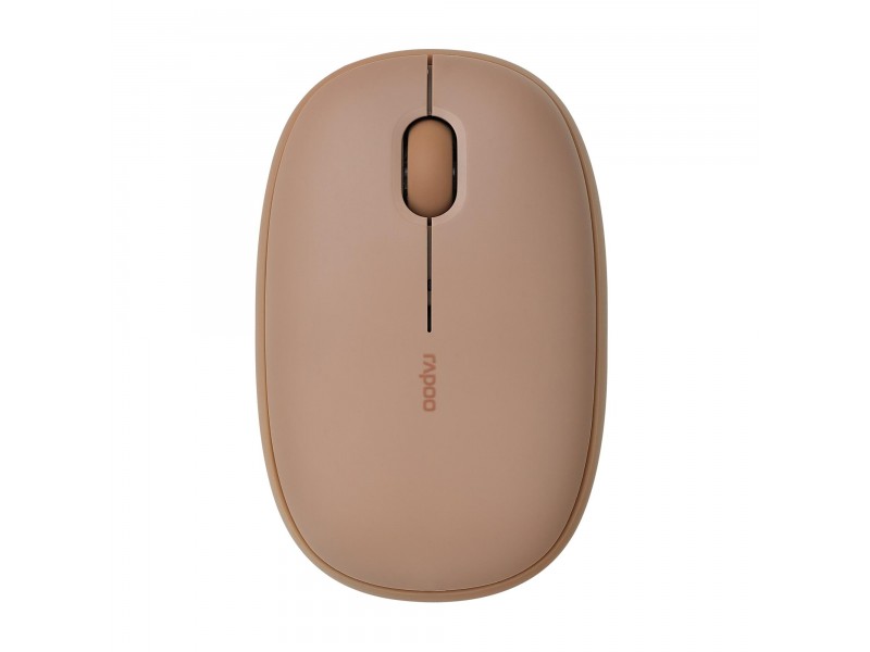 Безжична оптична мишка RAPOO M660, Multi-mode, Свързване с 3 у-ва, Тиха, Кафява
