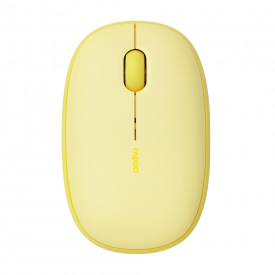 Безжична оптична мишка RAPOO M660, Multi-mode, Свързване с 3 у-ва, Тиха, Жълта