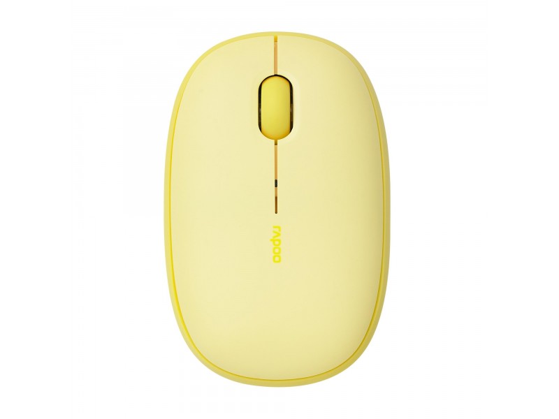 Безжична оптична мишка RAPOO M660, Multi-mode, Свързване с 3 у-ва, Тиха, Жълта
