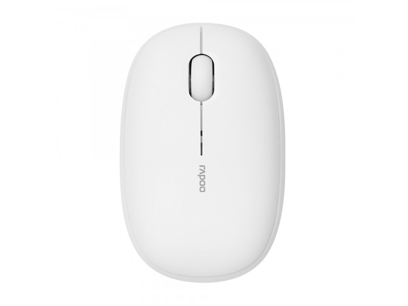 Безжична оптична мишка RAPOO M660, Multi-mode, Свързване с 3 у-ва, Тиха, Бяла