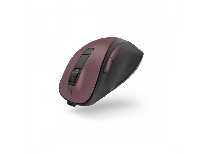 Безжична оптична мишка HAMA MW-500 Recharge , бордо, 6 бут.,800/1200/1600 dpi, безшумна