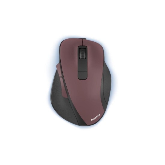 Безжична оптична мишка HAMA MW-500 Recharge , бордо, 6 бут.,800/1200/1600 dpi, безшумна