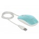 Оптична мишка DeLock, USB-A, Кабел 1.3 м, USB, 1200 dpi, Tюркоаз