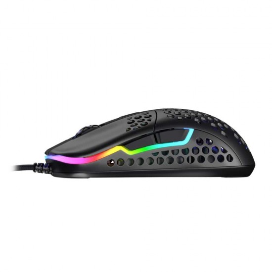 Геймърска мишка Xtrfy M42 Black, RGB, Черен