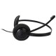 Слушалки с микрофон Addasound Crystal 2731 Mono, UC, QD,черни