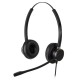 Слушалки с микрофон Addasound Crystal 2872 Duo, UC,QD, черно/златно