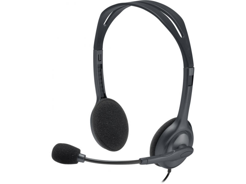 Слушалки с микрофон Logitech H111, 3.5mm