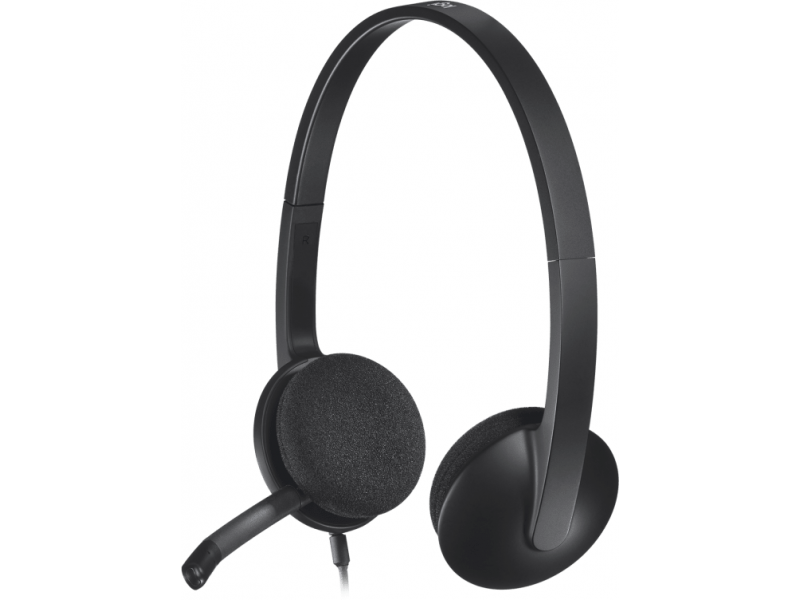 Слушалки с микрофон Logitech H340, USB