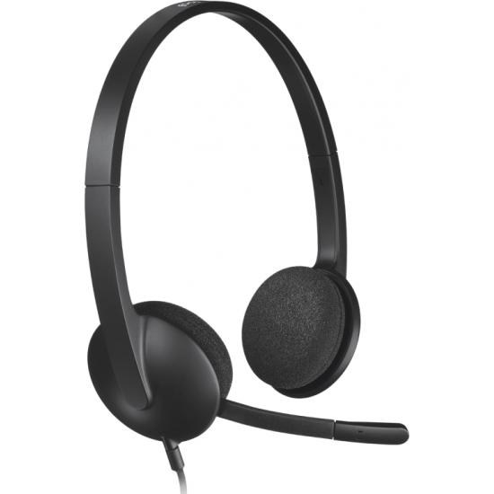 Слушалки с микрофон Logitech H340, USB
