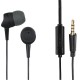Слушалки с микрофон HAMA Kooky, 3.5 mm, In-Ear, Siri, Google Assistant, Черен