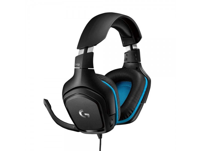 Геймърски слушалки Logitech G432, Микрофон, Черни