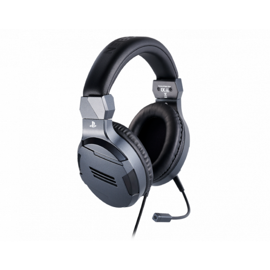 Геймърски слушалки Nacon Bigben PS4 Official Headset V3 Titanium, Микрофон, Сив