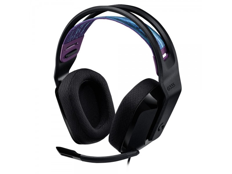 Геймърски слушалки Logitech G335, Микрофон, Черни