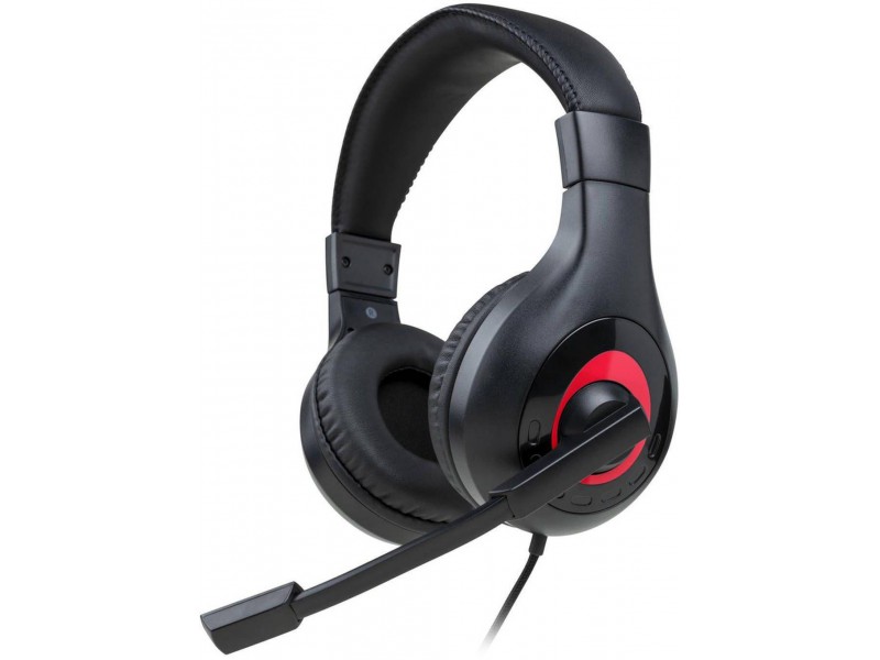 Геймърски слушалки Nacon Bigben Nintendo Switch Headset V1, Микрофон, Черен/Червен