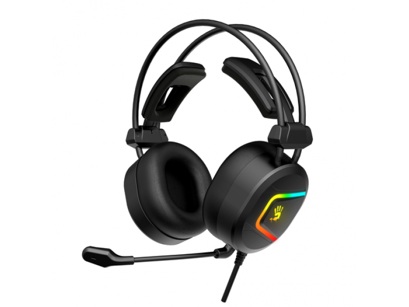 Геймърски слушалки A4TECH Bloody MC750, ANC,RGB, Микрофон, Черни