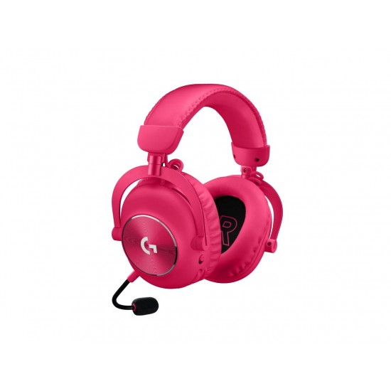 Безжични Геймърски слушалки Logitech PRO X 2 Magenta