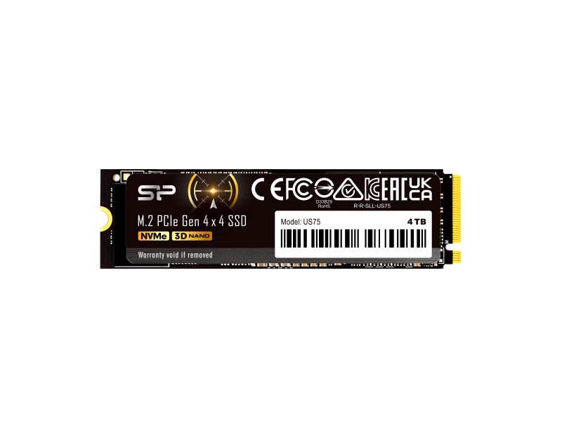 SSD Silicon Power US75 4TB M.2-2280, PCIe, Gen 4x4 NVMe