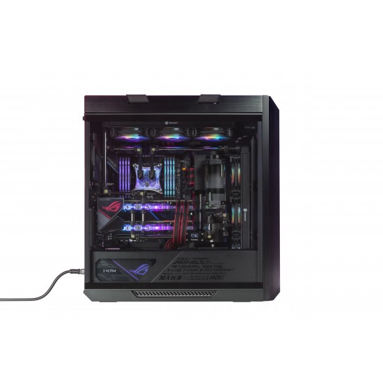 Кутия ASUS ROG Strix Helios, ATX/EATX, Mid-Tower, Aura Sync ARGB